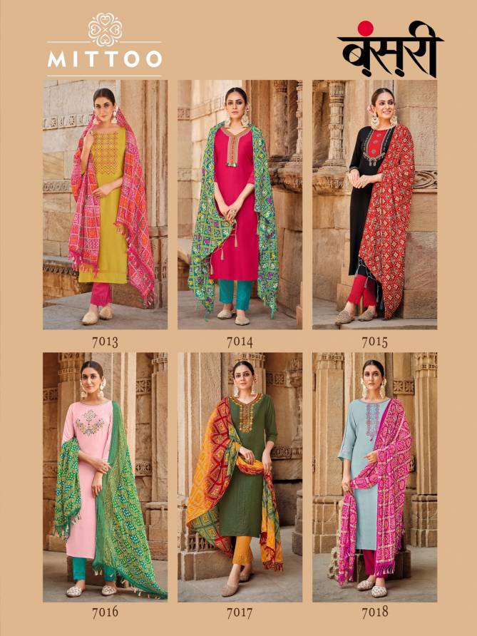 Mittoo Bansri New Fancy Party Wear Latest Ready Made Suit Collection